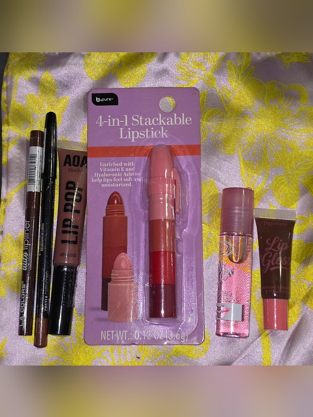 4-in-1 Stackable Lipstick, Lip Liner, Lip Gloss & More Lip Bundle BNIB